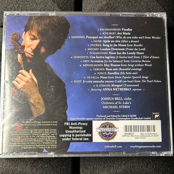 Joshua Bell Voice of The Violin sealed CD 0140 - Picture 2 of 2